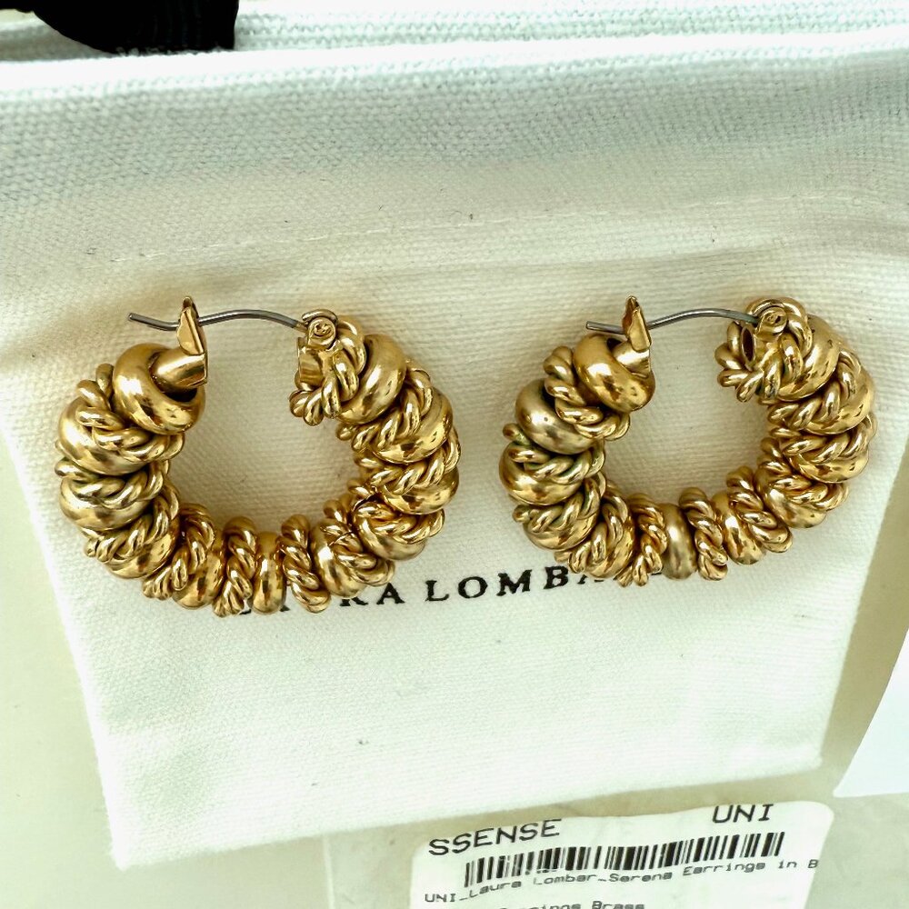 LAURA LOMBARDI Serena Earrings – 14k Gold Plated Brass - Picture 7 of 12